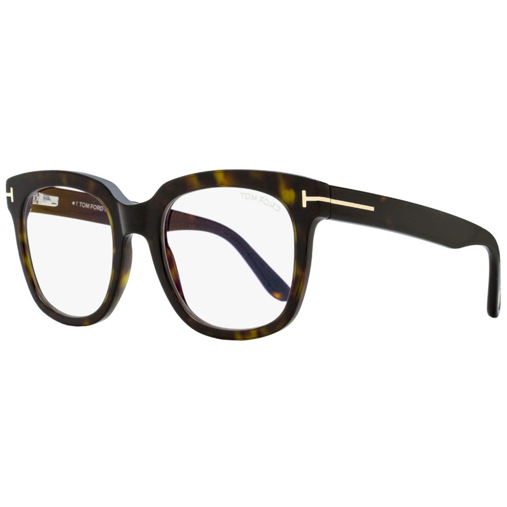 Tom Ford Square Eyeglasses TF5537B 052 Dark Havana 52mm FT5537